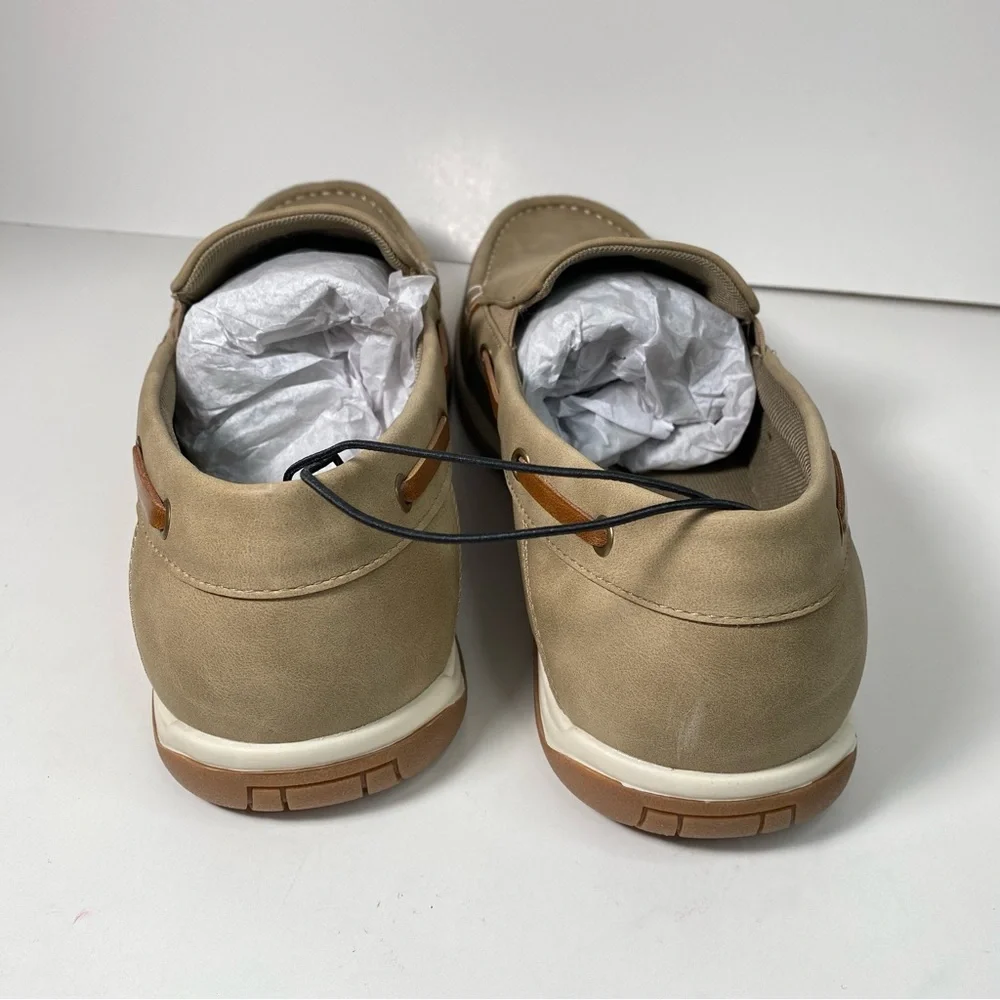 NEW St. John’s Bay Oakdale Sand Boat Shoes Men’s size 10.5